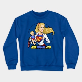 Super Mom GeekMamas Logo Shirt Crewneck Sweatshirt